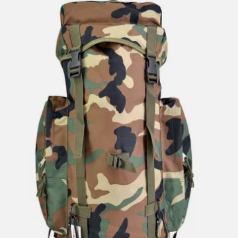 Woodland Camo  Day Pack Backpack k Military Camping Hiking Quality